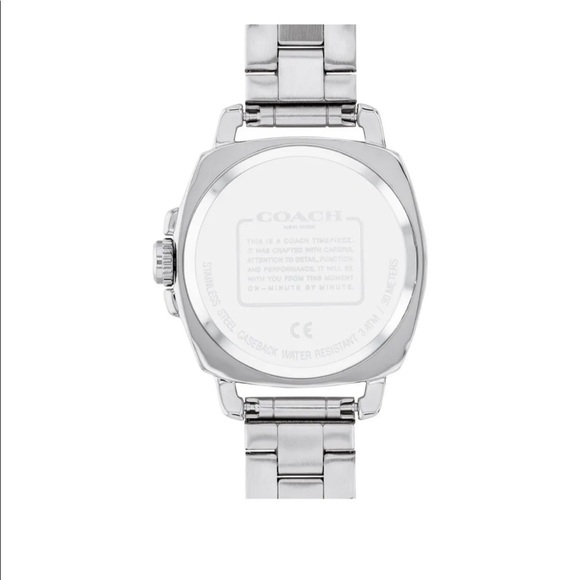 New Coach Boyfriend Women's 34mm Stainless Steel Watch 14503140. - Picture 3 of 4